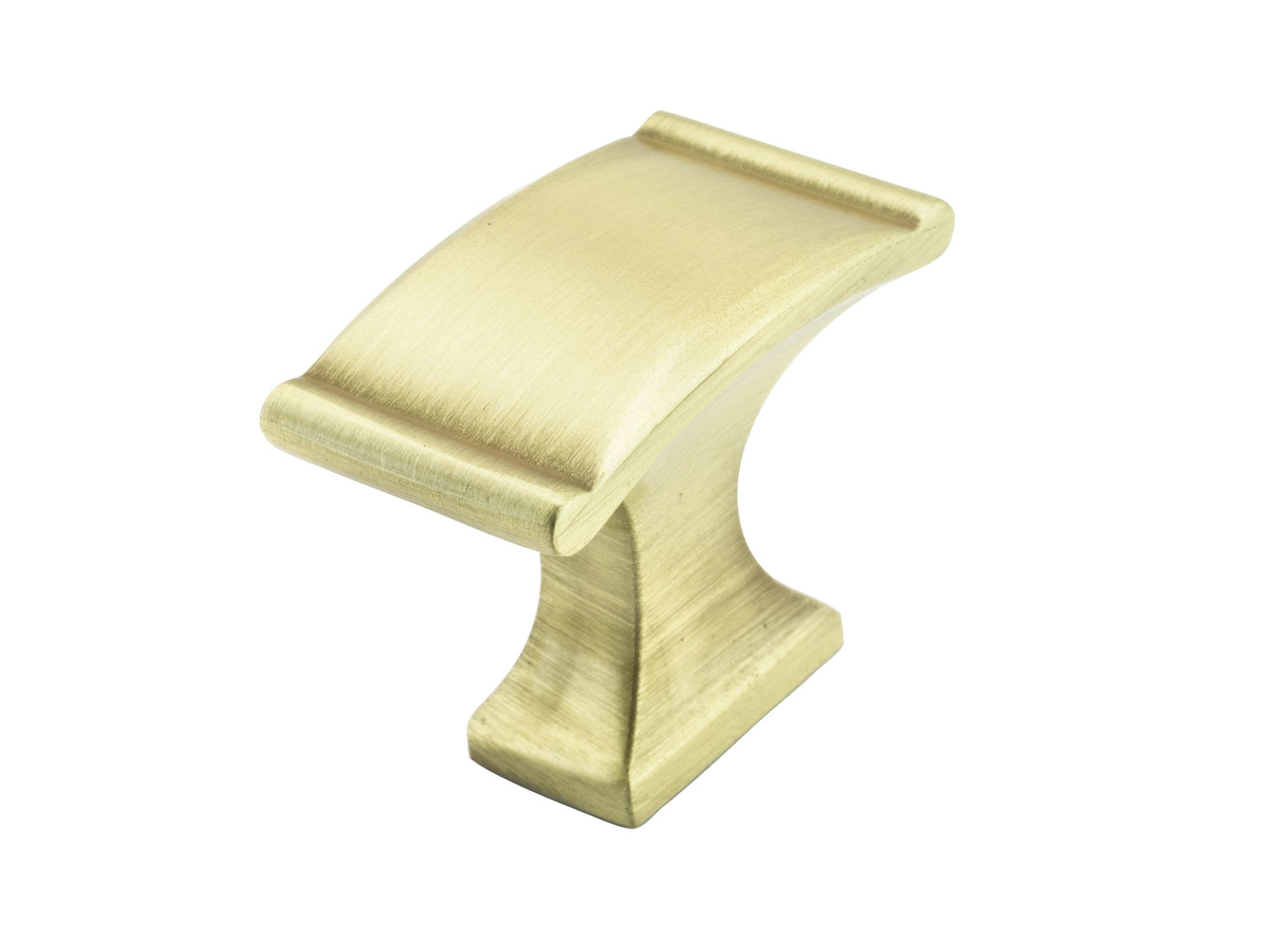Metal Door Handle, Satin Brass, 35 mm