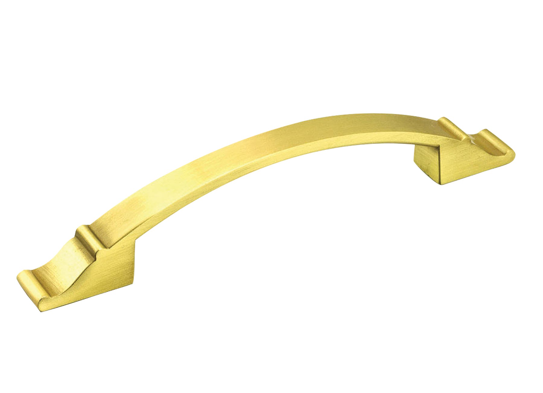 Metal Door Handle, Satin Brass, 128 mm