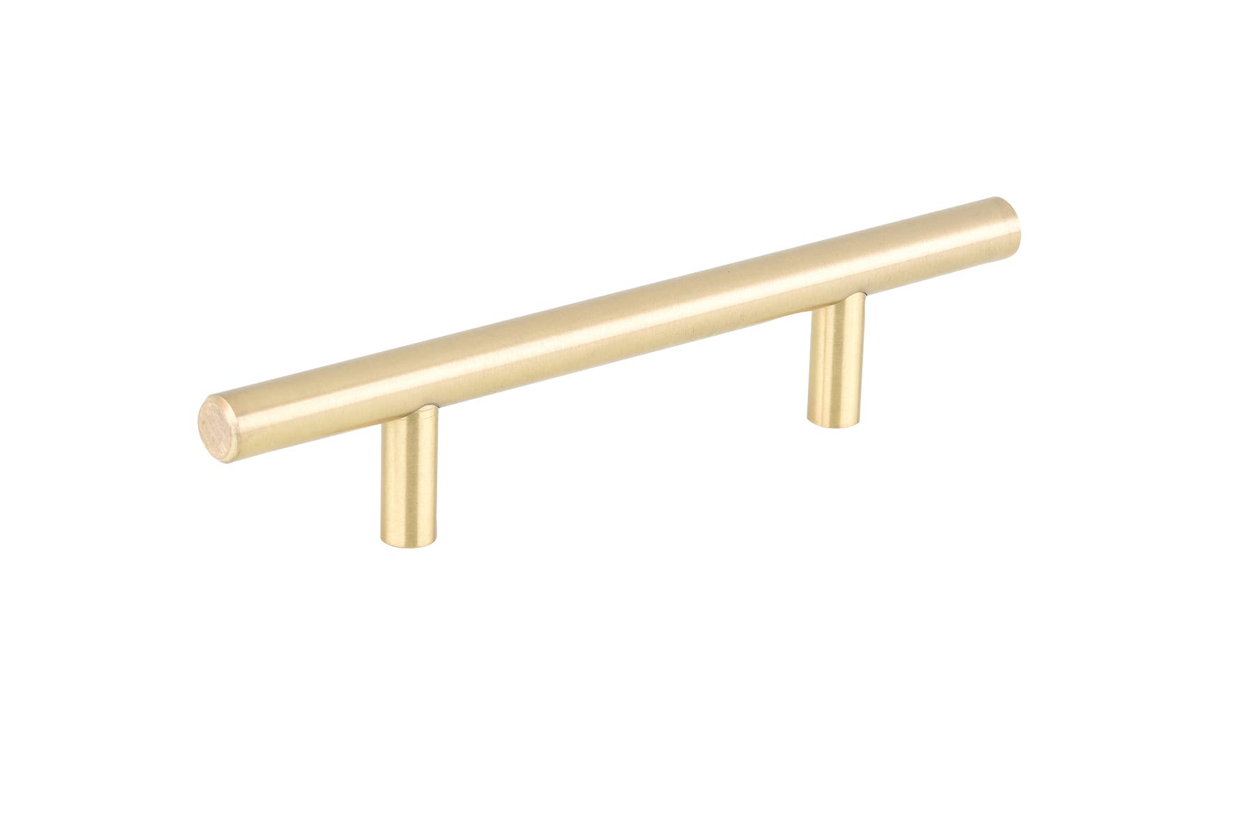Metal Door Handle, Satin Brass, 96 mm