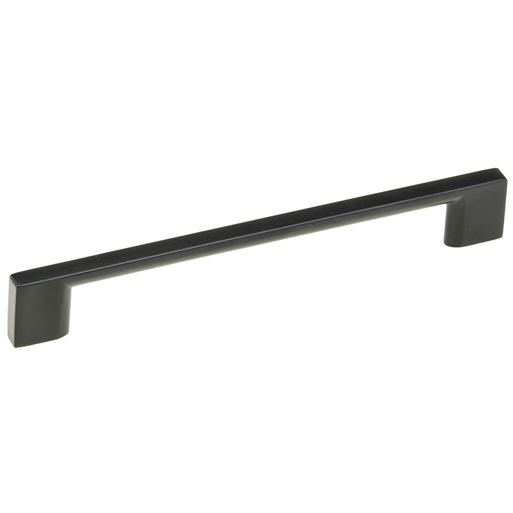Metal Door Handle, Matte Black, 96 mm