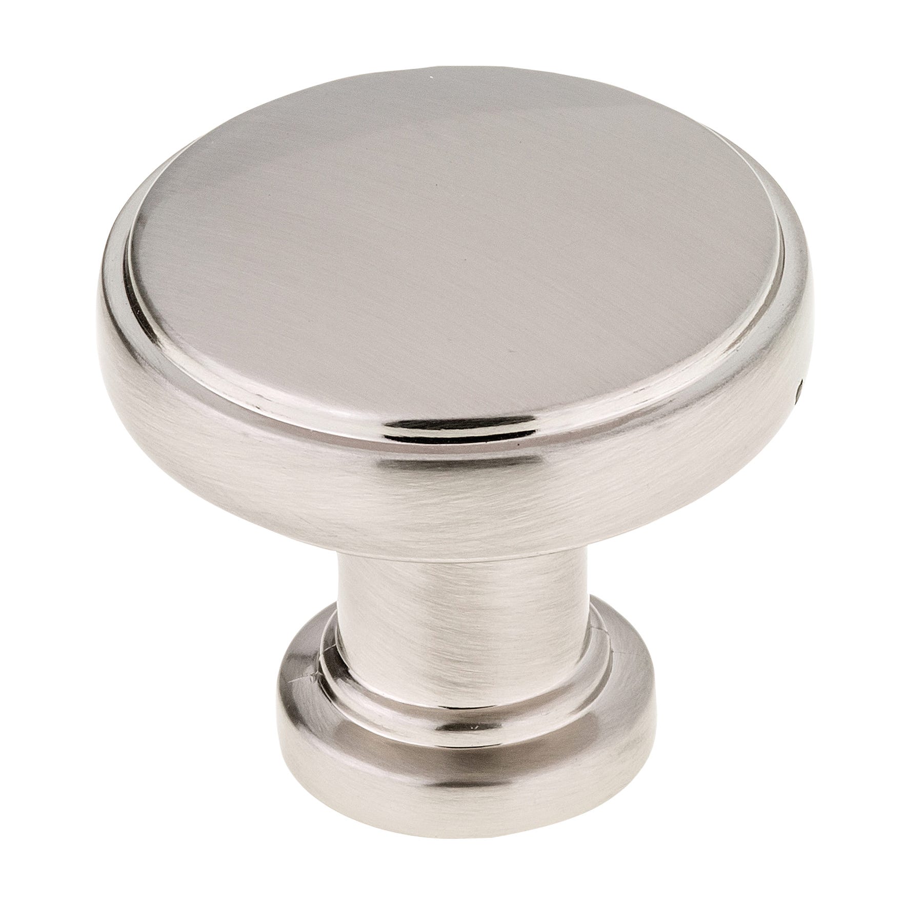 Metal Door Knob, Brushed Nickel, 34mm