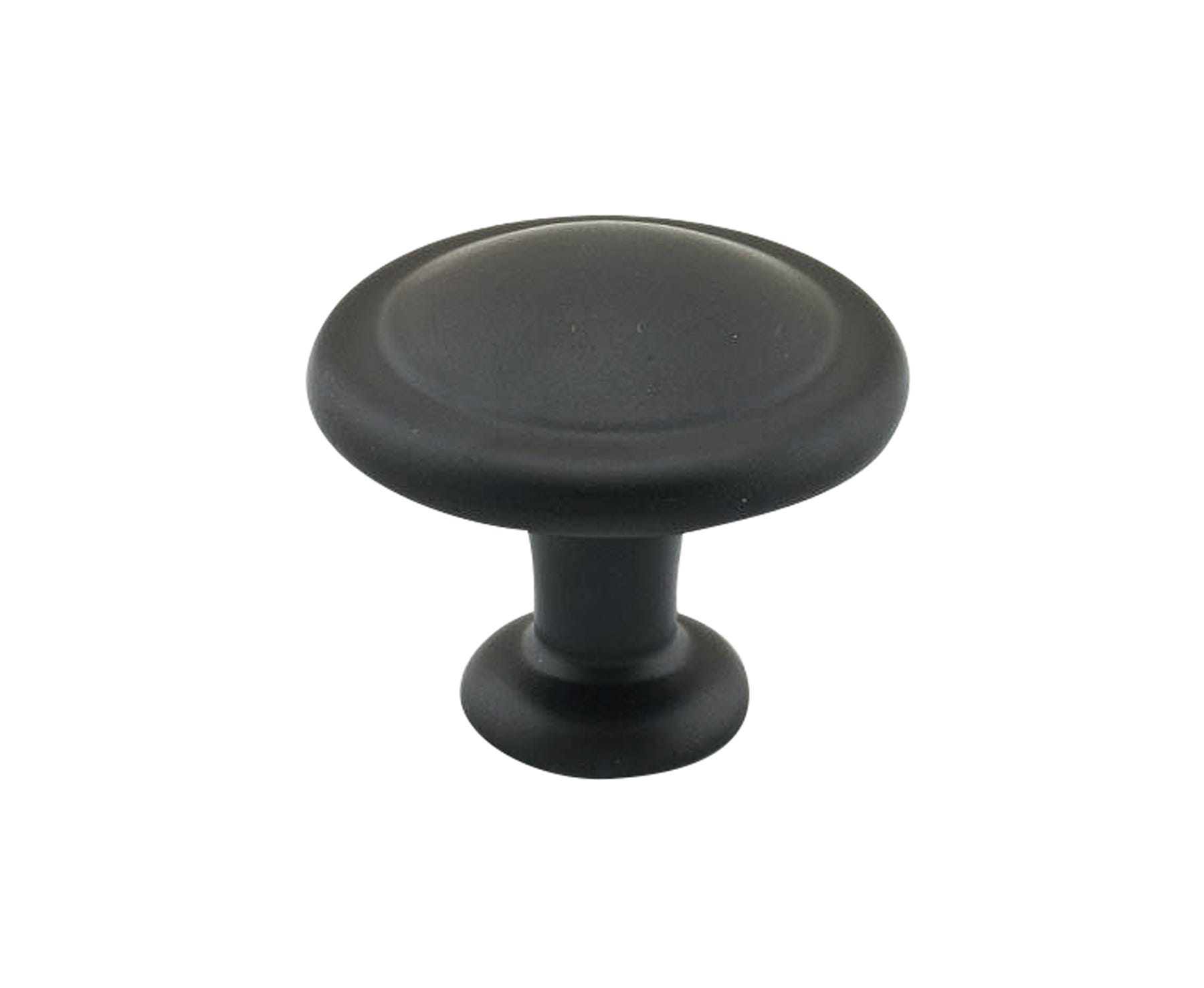 Metal Door Knob, Matte Black, 32 mm