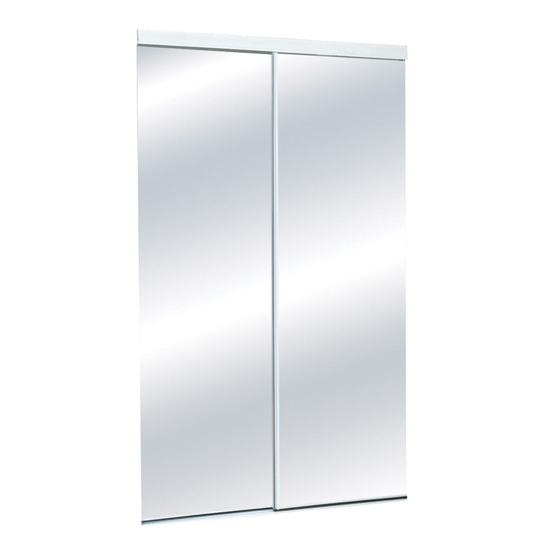 Door Slider Clear Mirror without Frame for Closet Door, 48-in. X 80 1/2-in.