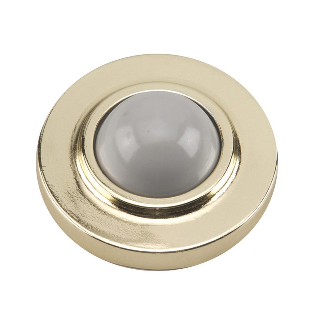 Door Stop Wall Mount Convex 2 1/2-in., Metal