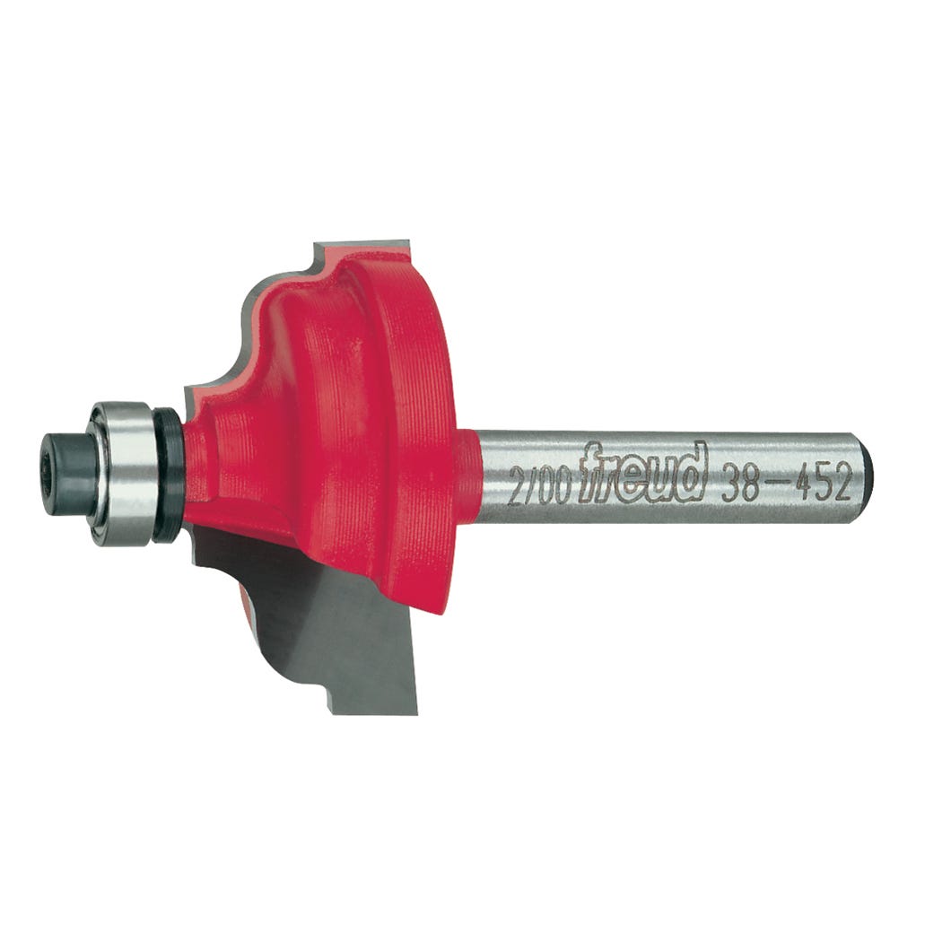 Double fillet ogee router bit