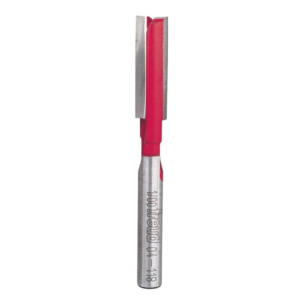 Double flute straight router bit