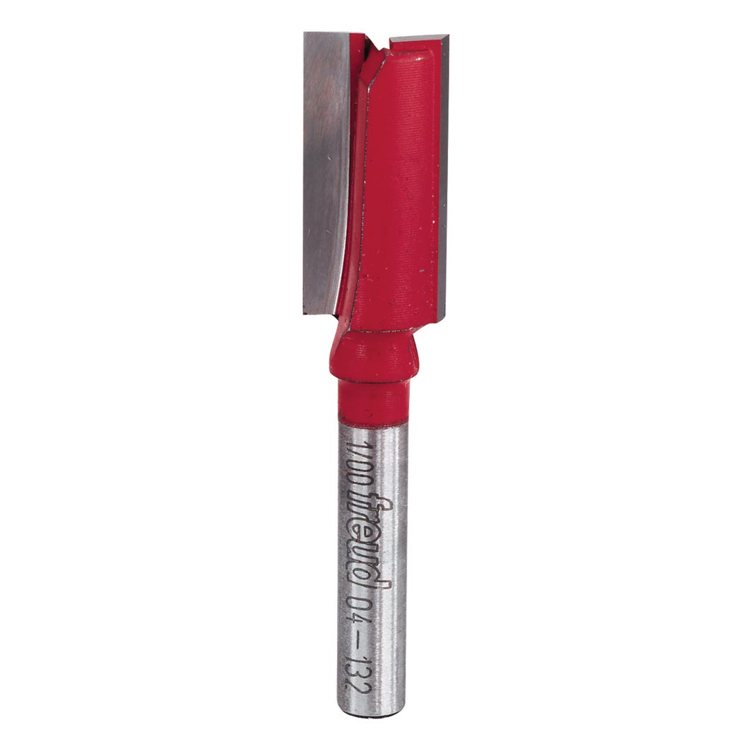 Double flute straight router bit