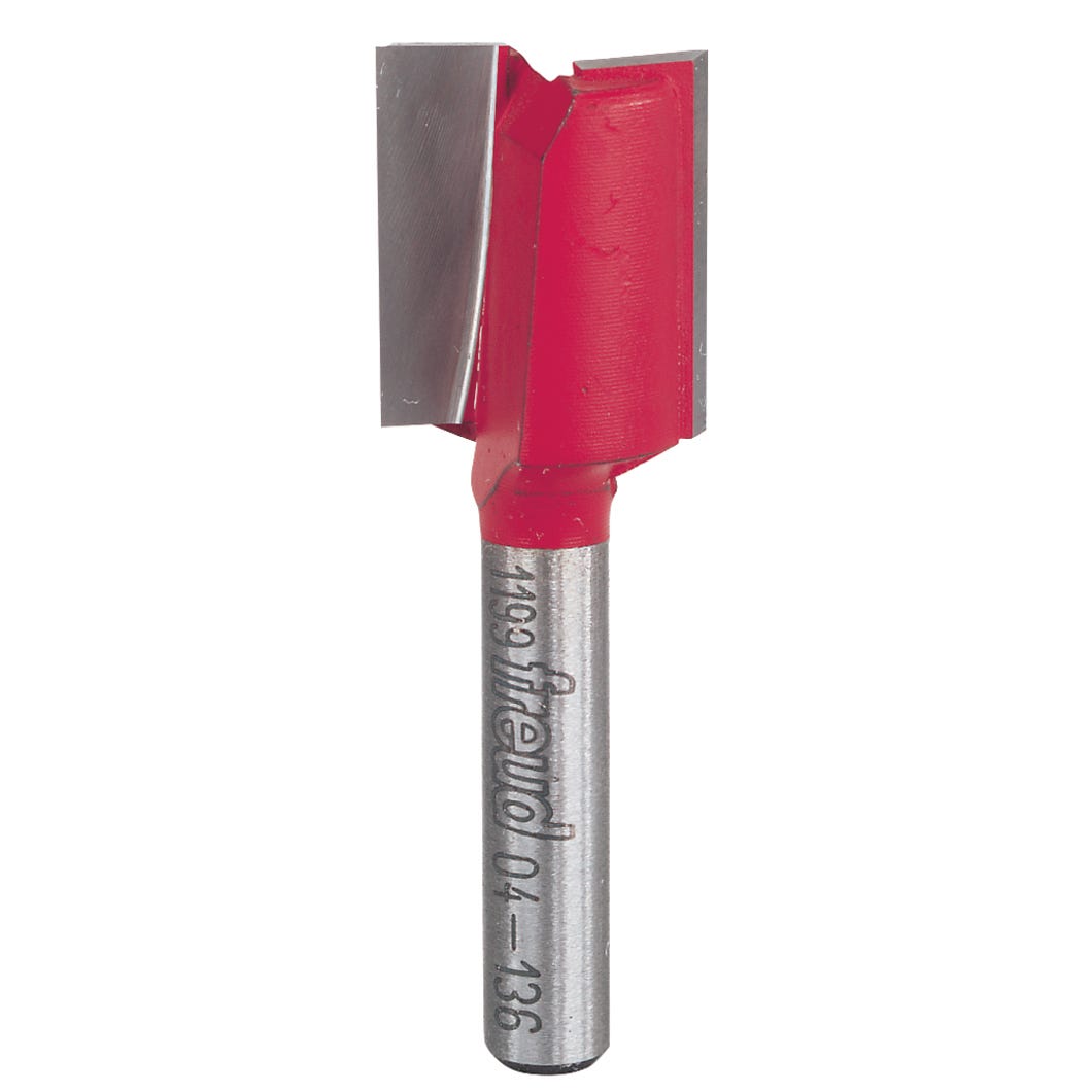 Double flute straight router bit