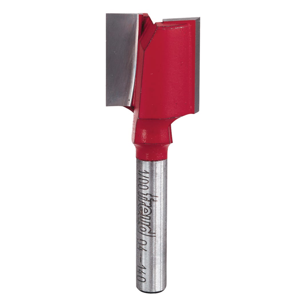 Double flute straight router bit