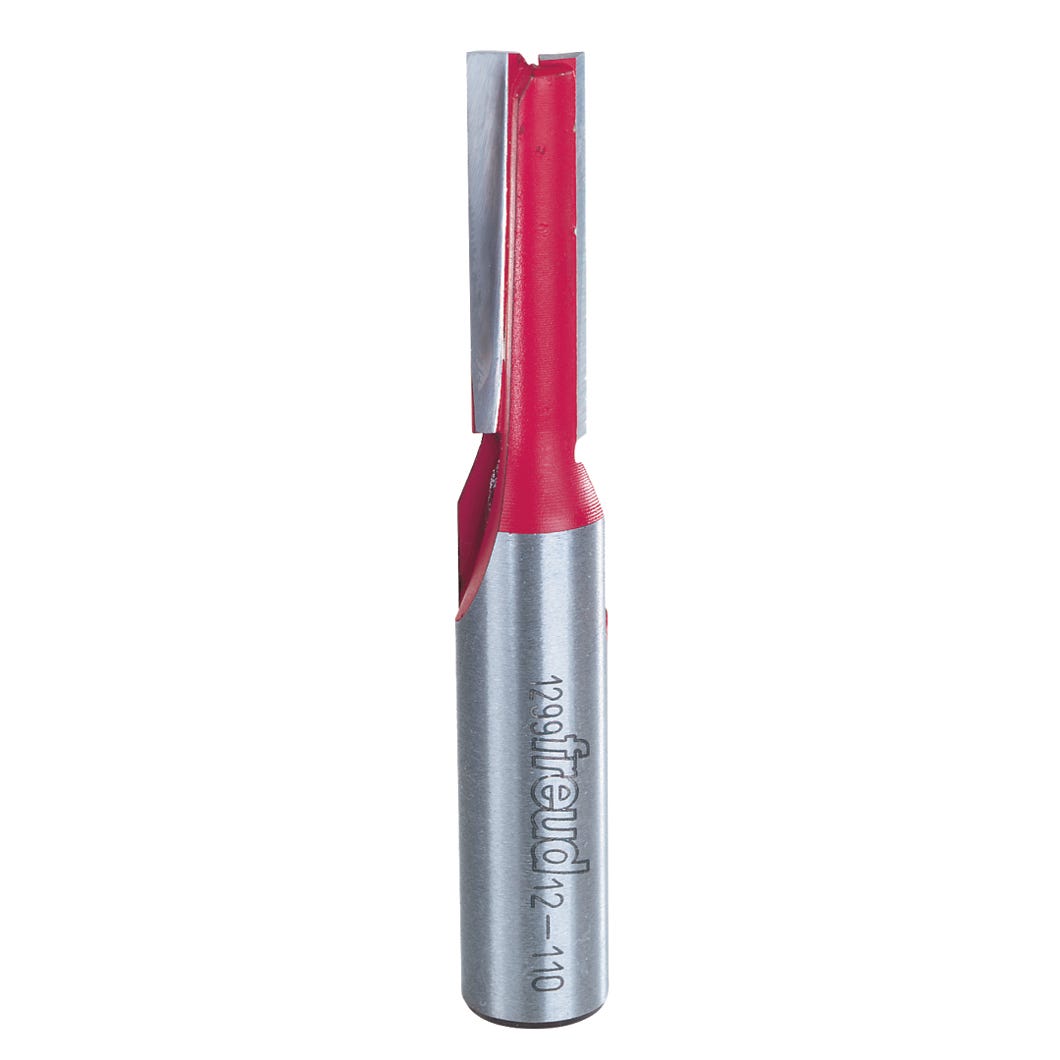 Double flute straight router bit