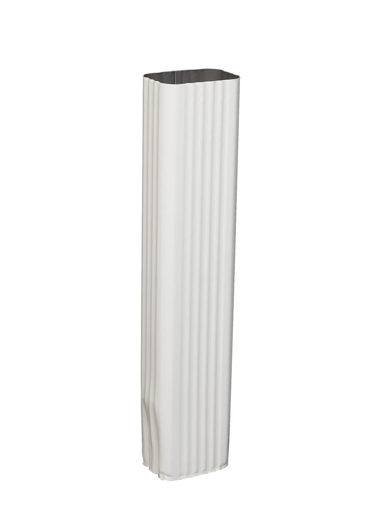 Downspout  - square corrugated for aluminum gutter