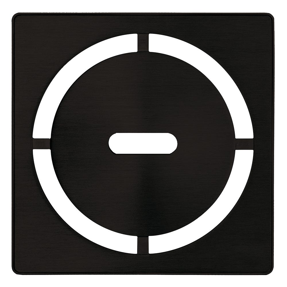 KERDI-DRAIN Drain Grates, Pure, Matte Black Mgs