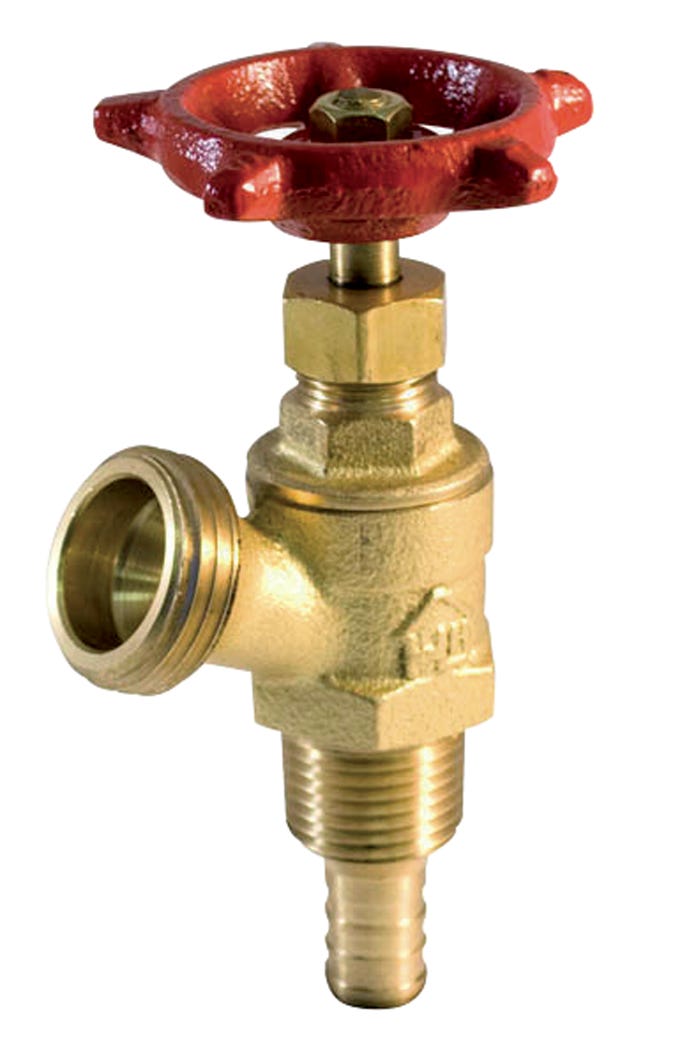Drain Valve Straight, Pex, Copper, 1/2-in.