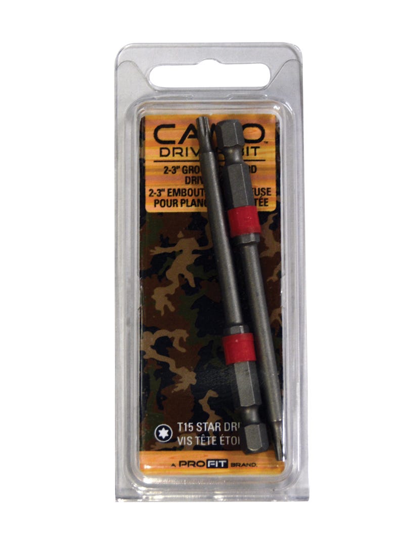 Drive Bit, Grooved 2/Pack