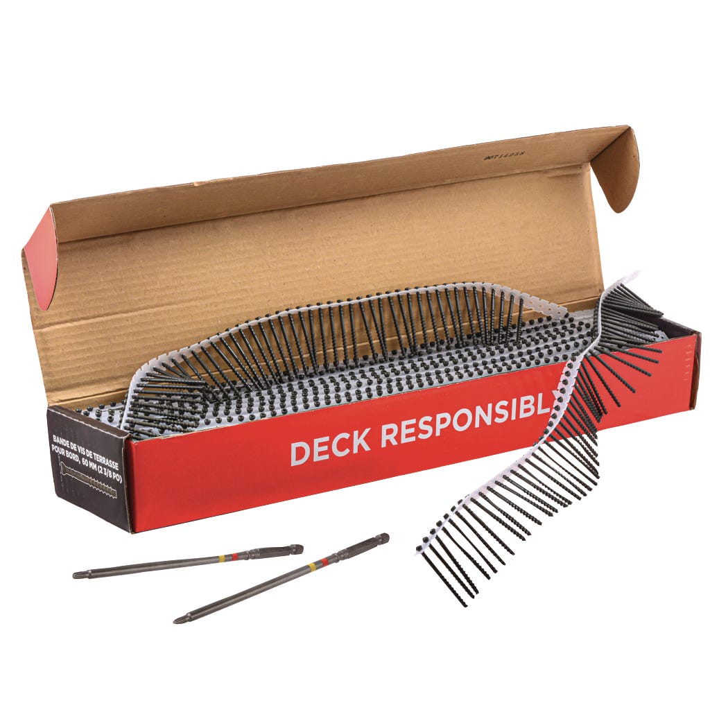 Drive Collated Edge Screws 60 mm, 2 -3/8-in., 1000/Pack