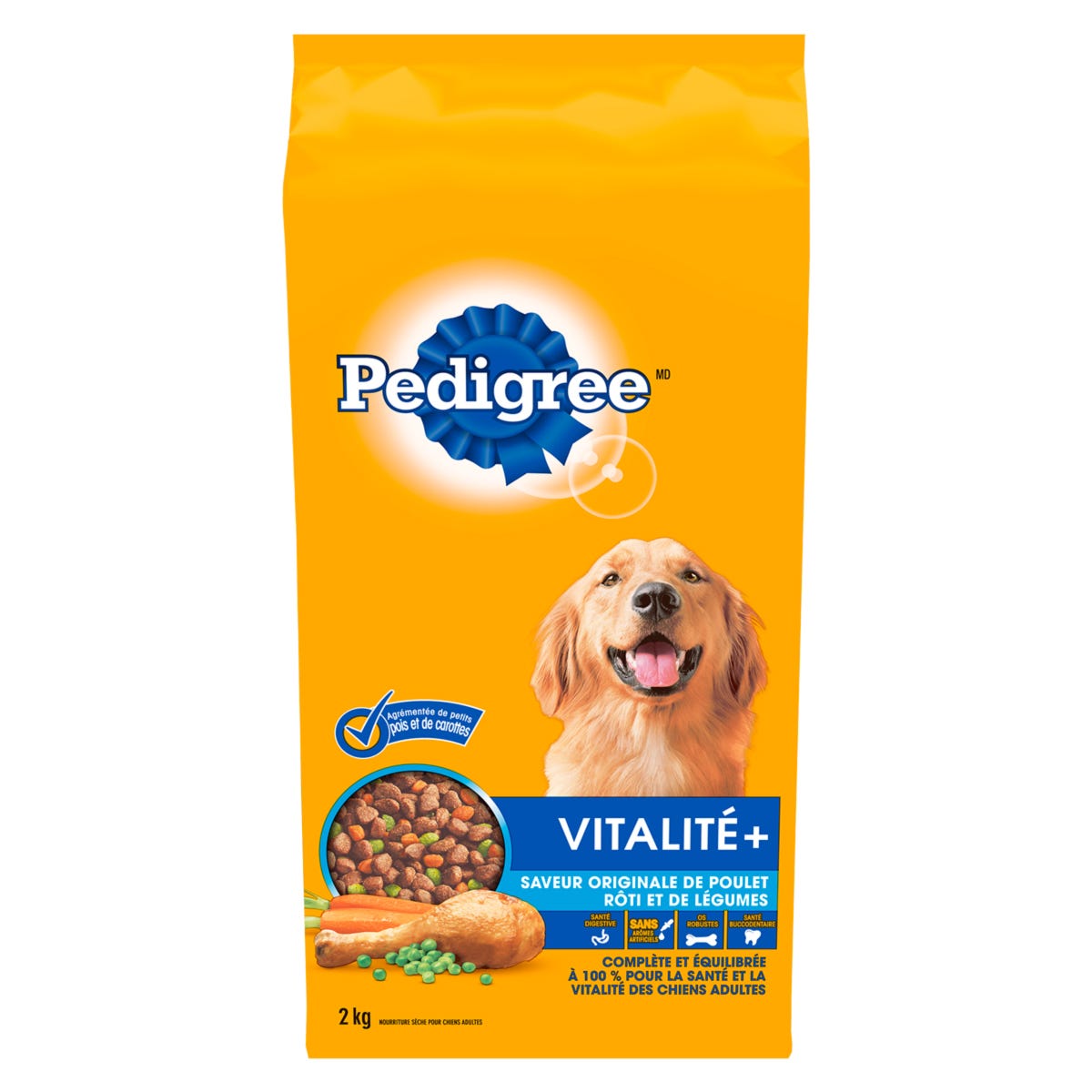 VITALITE+ Dry Adult Dog Food, Chicken Flavor, 2 kg