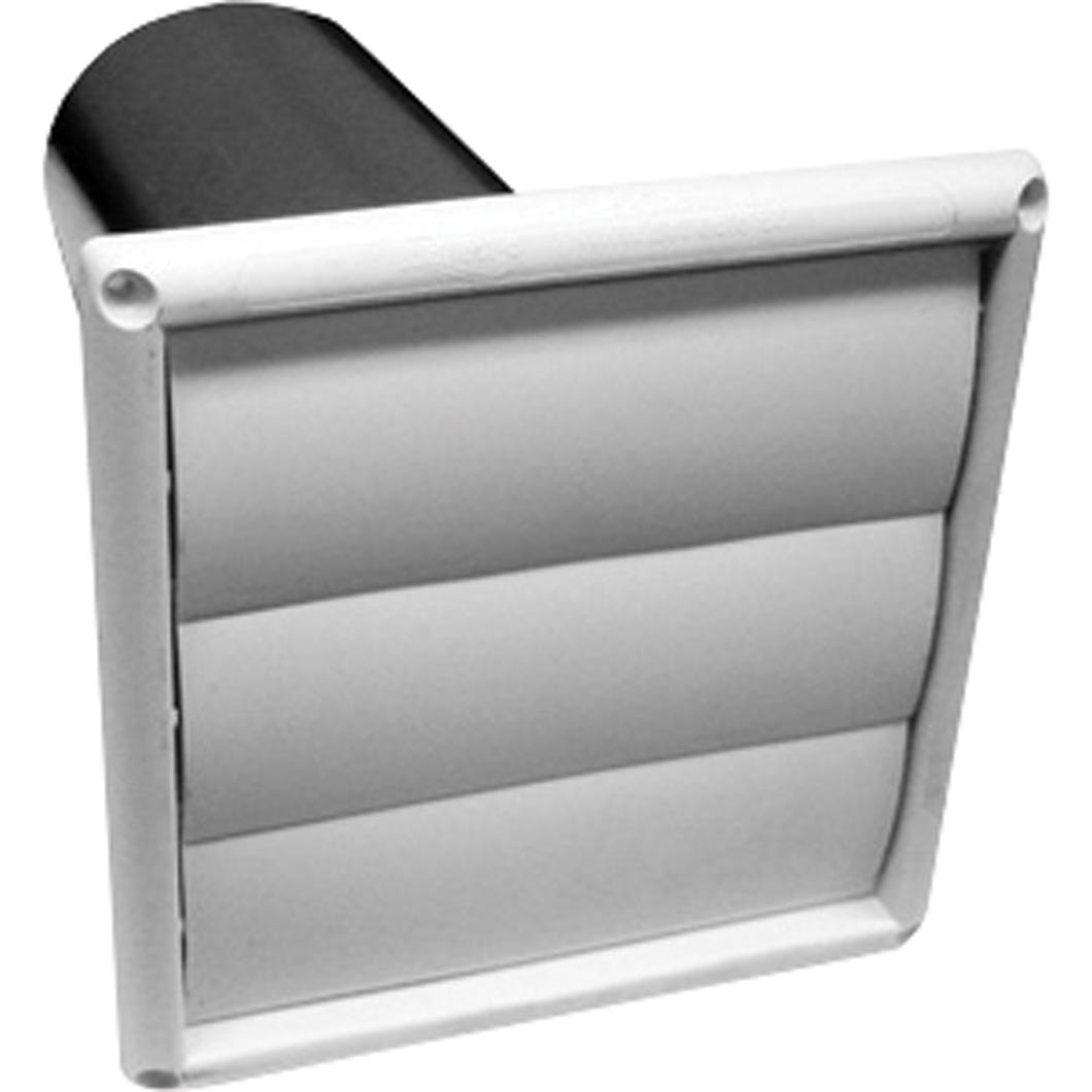 Plastic Vent with Guard/Pipe for Dryer, 5-in.