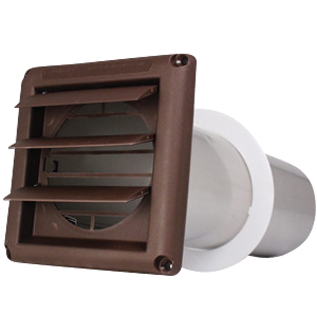 Plastic Vent with Guard/Pipe for Dryer, 3-in.