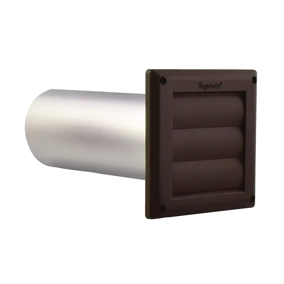 Plastic Dryer Vent with Guard/Pipe, 4-in.