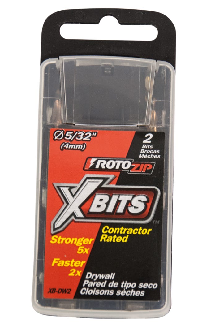RotoZip Xbits Drywall Drill Bit, 5/32-in, 2/Pack