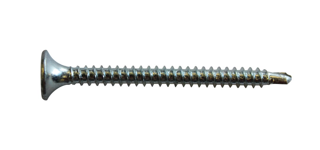 Screw for gypsum with flat head, self-drilling point #6, 1-1/4 in., 100/Pack
