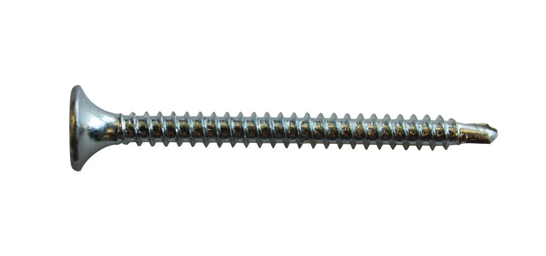 Screw for gypsum with flat head, self-drilling point #6, 1-5/8 in., 100/Pack