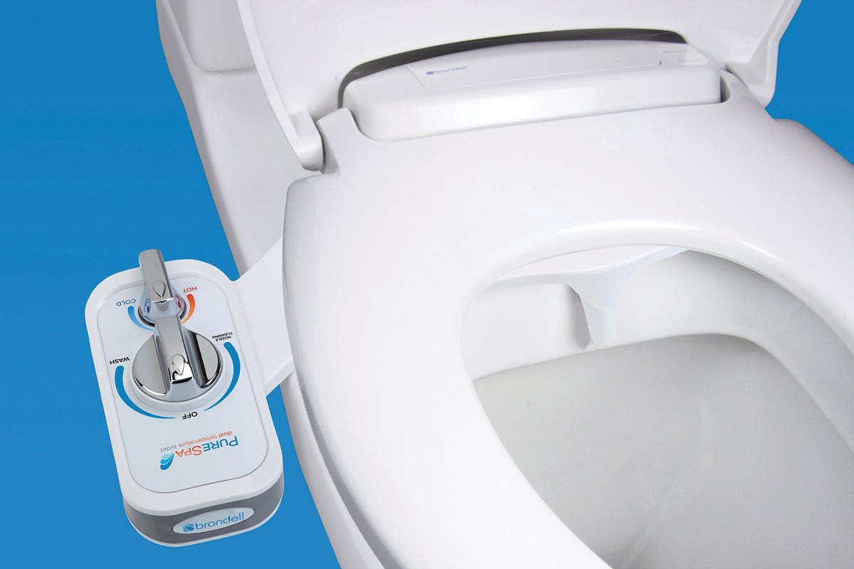 Dual temperature bidet toilet attachment