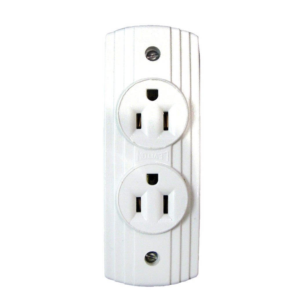 Duplex Receptacle Surface, 2 Poles, 3 Wires