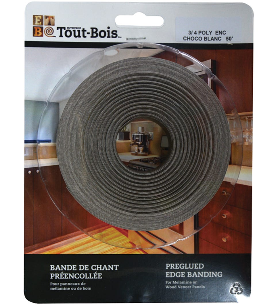 Edge Banded Melamine, 3/4-in.