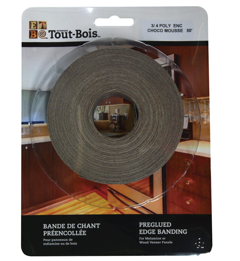 Edge Banded Melamine, 3/4-in.