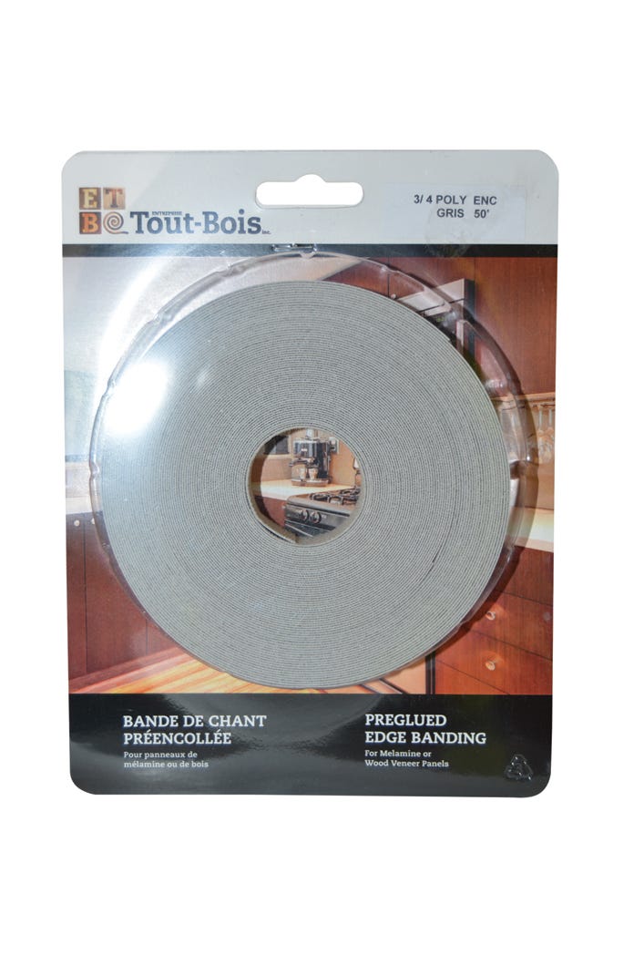 Edge Banded Melamine, 3/4-in.