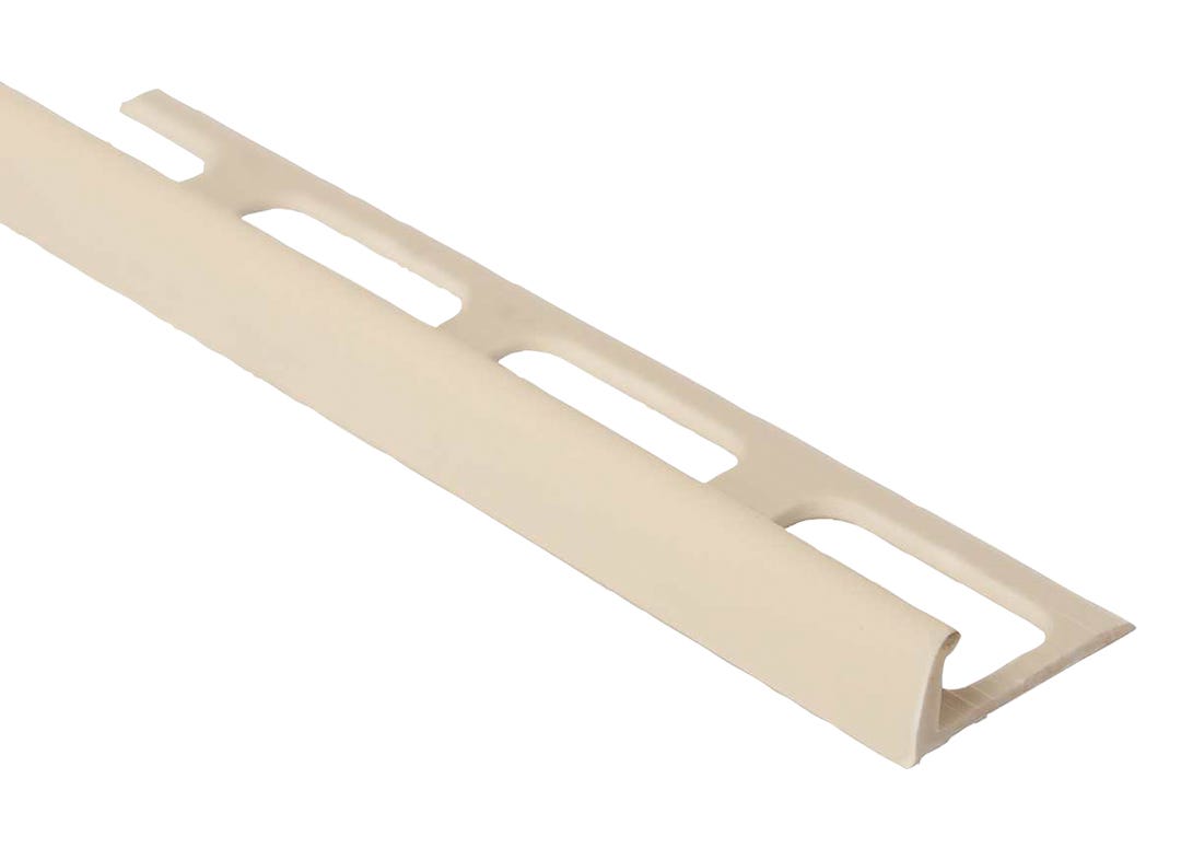 Edge Tile Vinyl, 3/8 in. x 8 ft., Bone