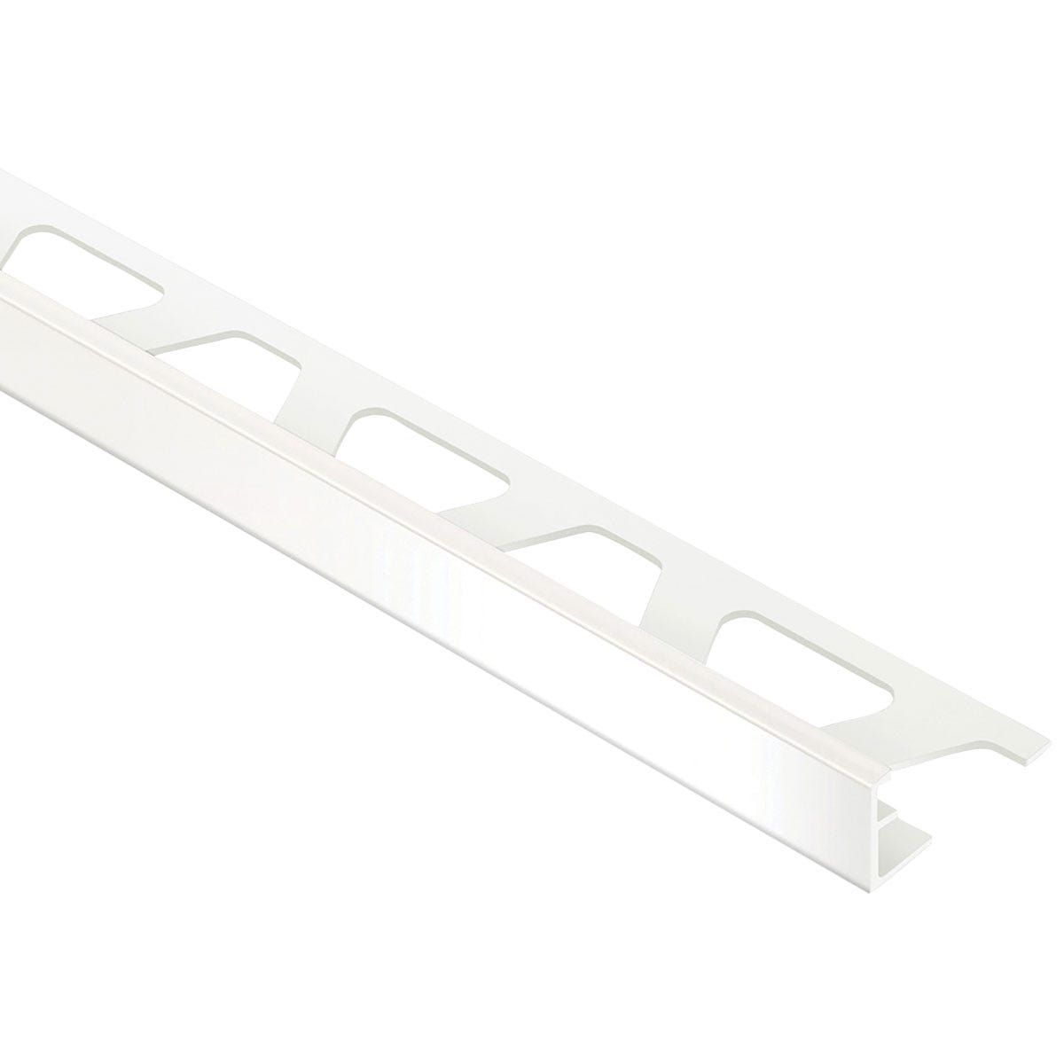 JOLLY Finish Molding for Ceramic Profile PVC, 1/4 in. x 78.74 in., White