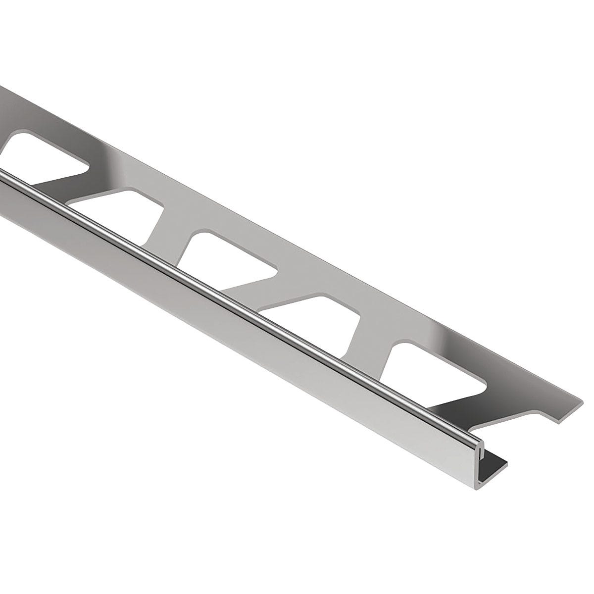 SCHIENE Finish Molding for Ceramic Profile, 3/8 in. x 78.74 in., Polish Nickel ATG