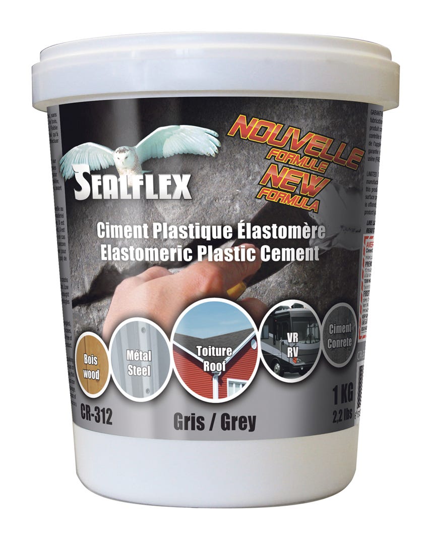 Elastomeric plastic cement