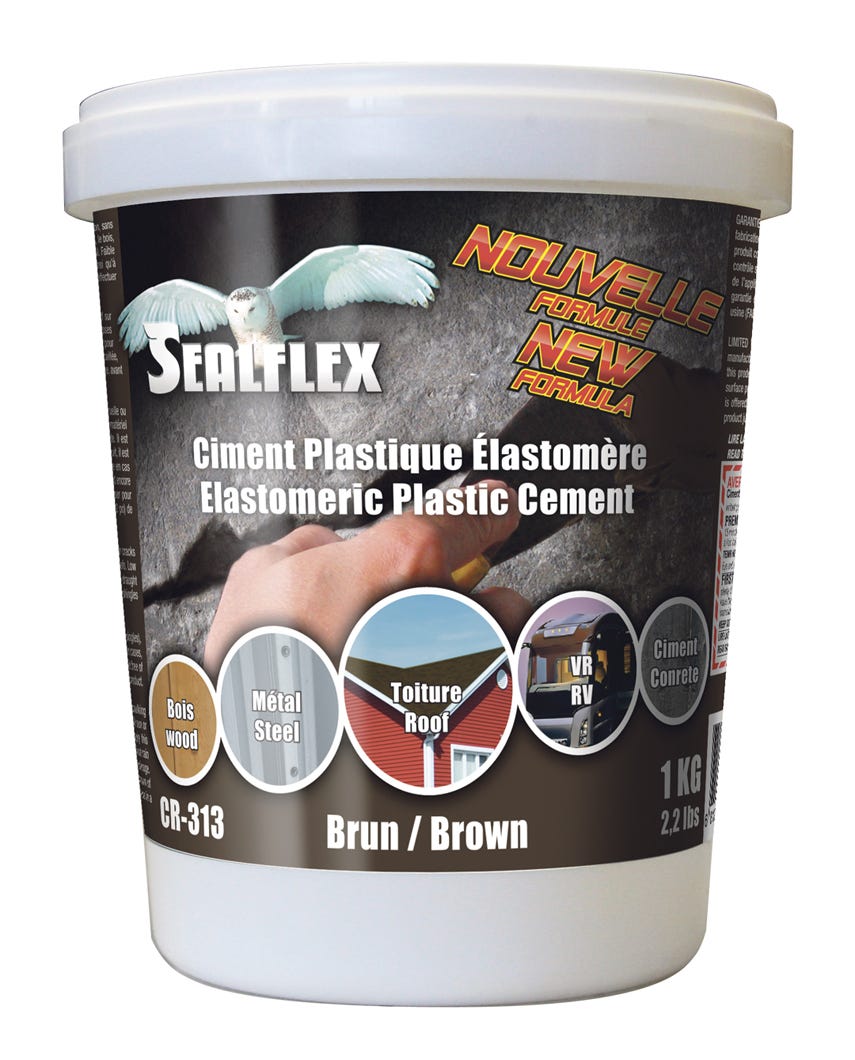 Elastomeric plastic cement