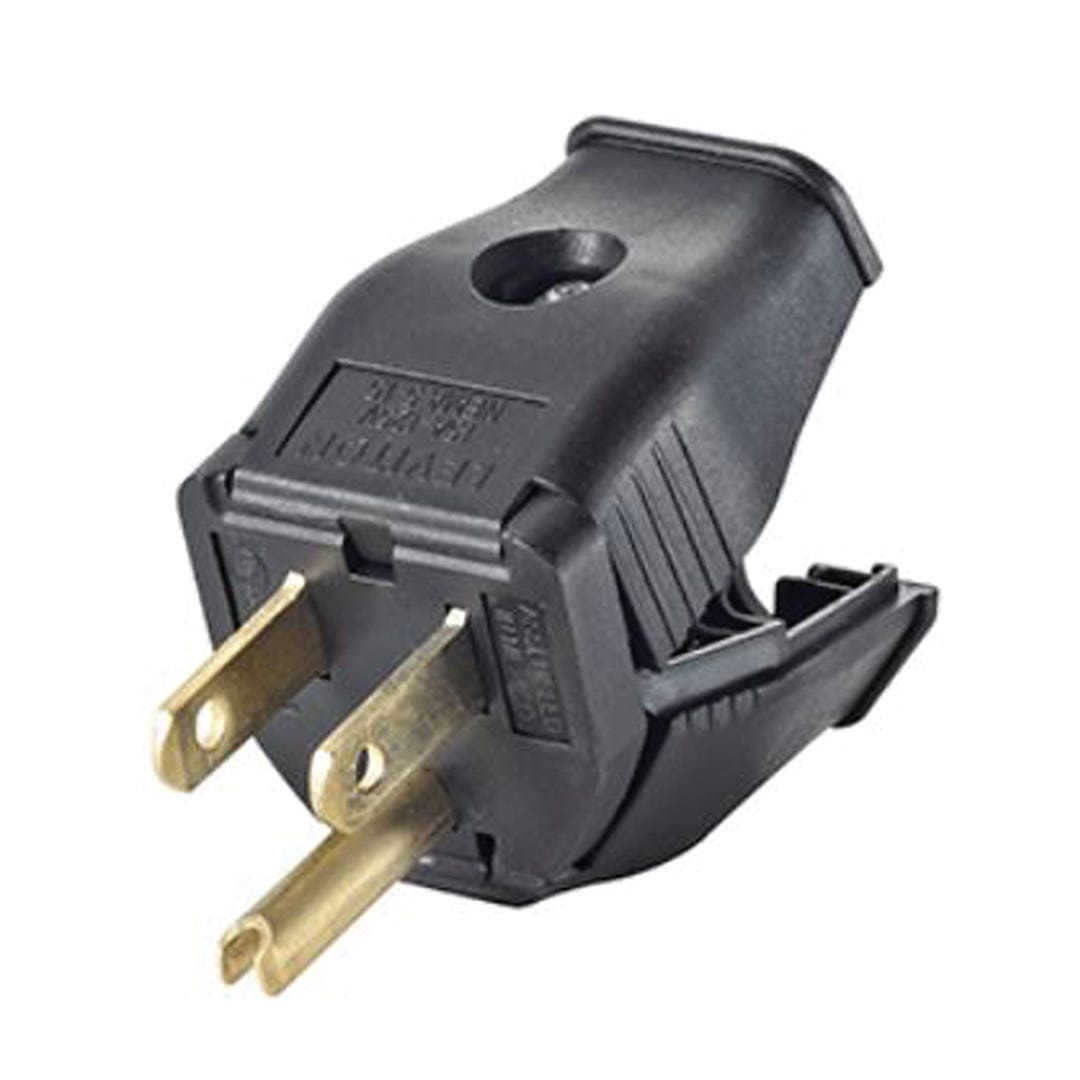 Electric plug thermoplastic grounding