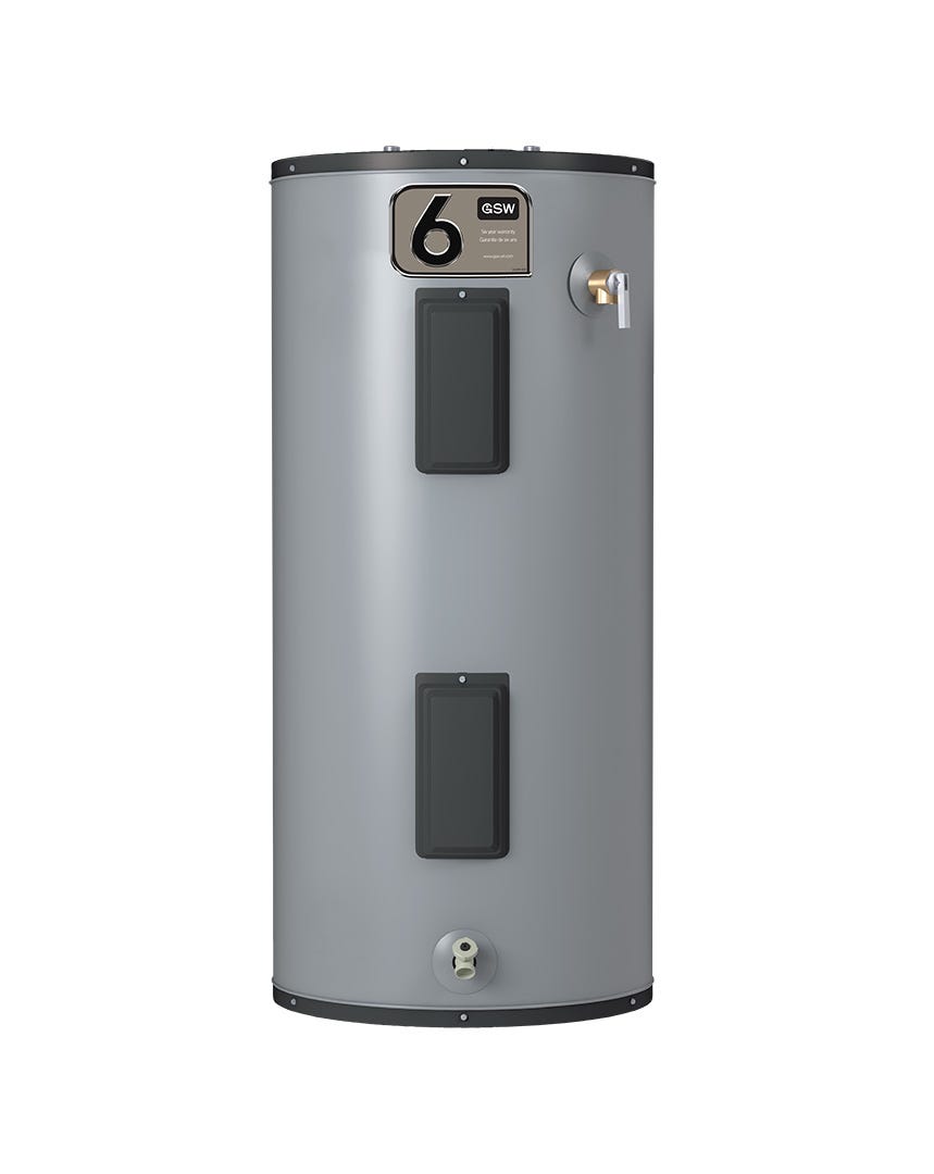 Electric Water Heater, Top Entry, 6-Year, 240V, 60 Gal