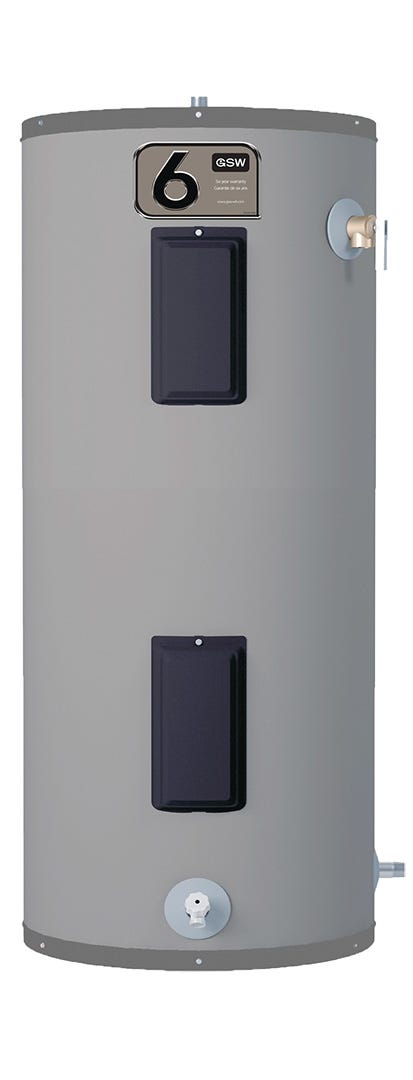 Electric Water Heater, Bottom Entry, 6-Year, 240V, 60 Gal