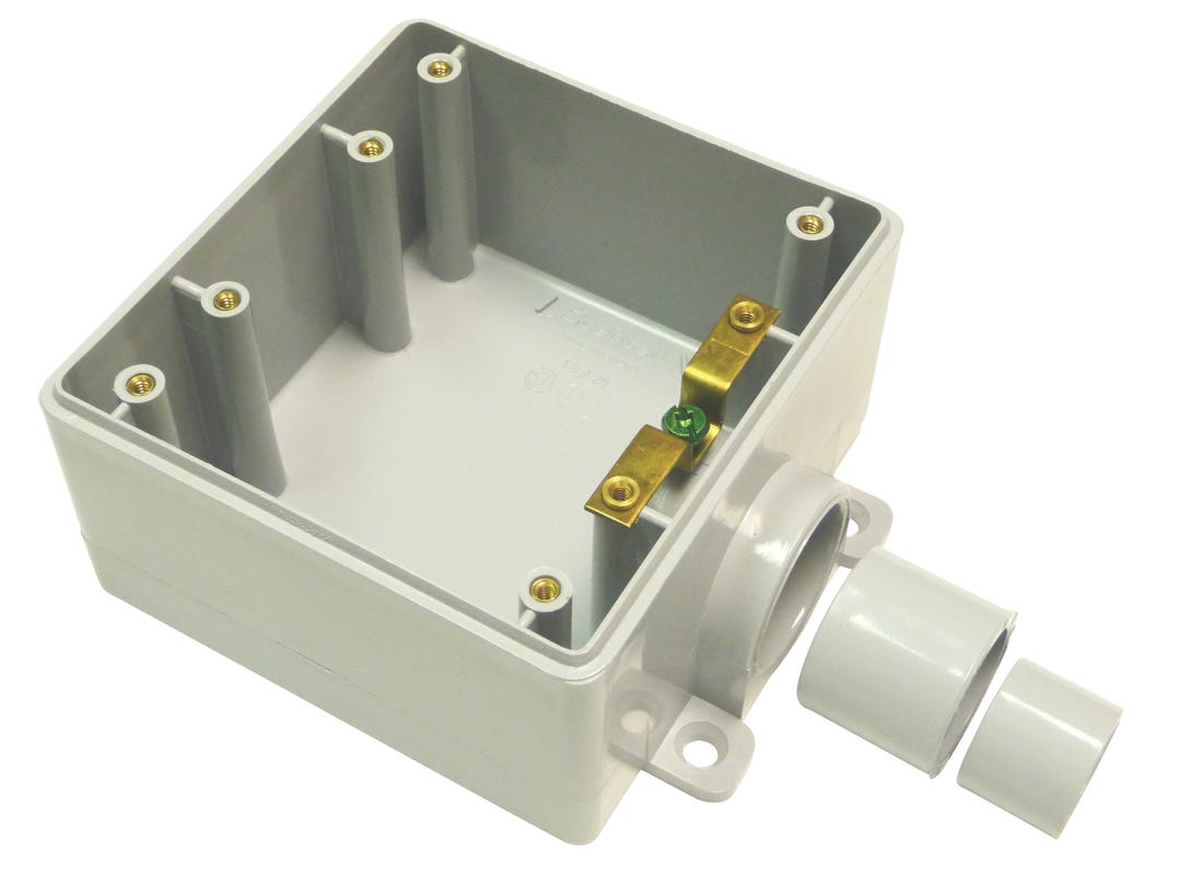 Electrical Box 3 In 1 Double Gang Box with Reducer Bushings