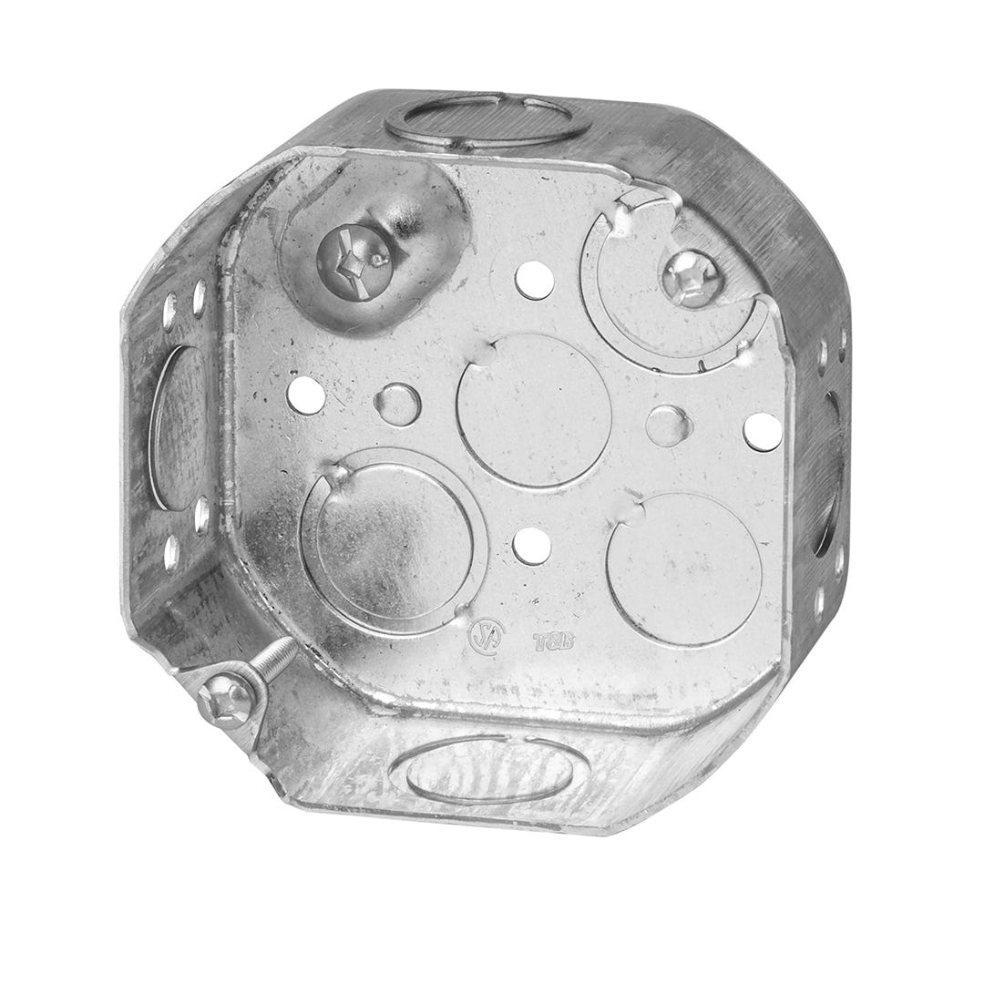 Octagonal Electrical Box, 1/2-in. Ko