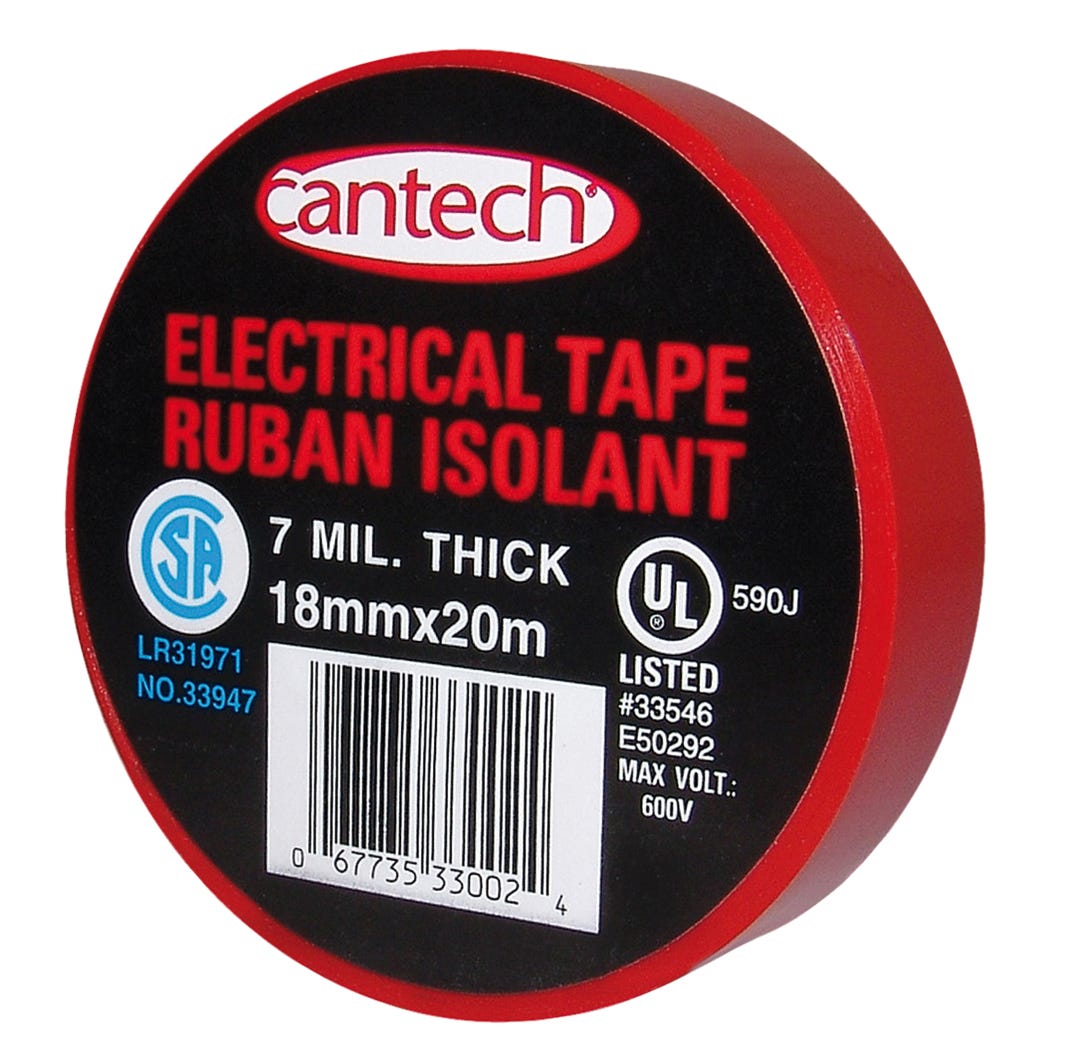 Electrical tape insulation of wires - vinyl