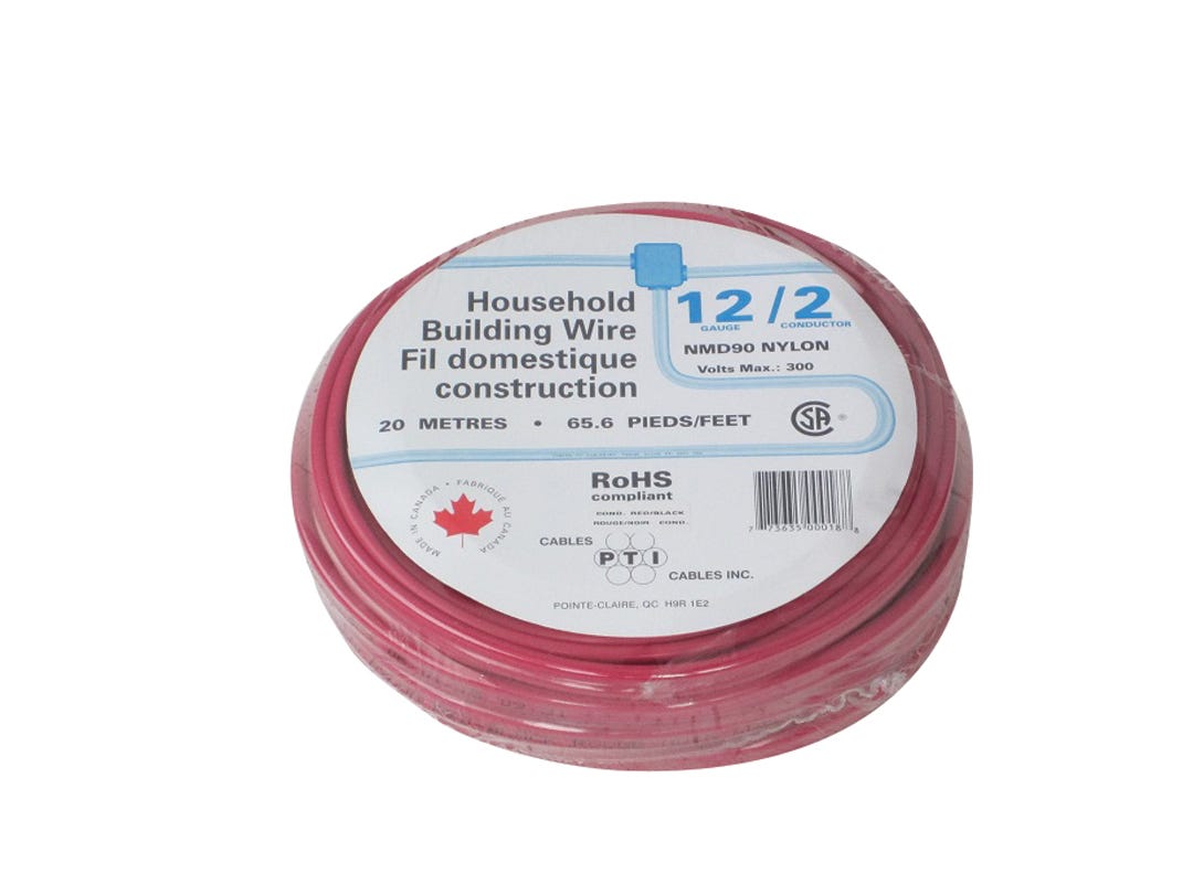 Electrical Wire Residential, Baseboards/Convectors, Nmd90 12/2