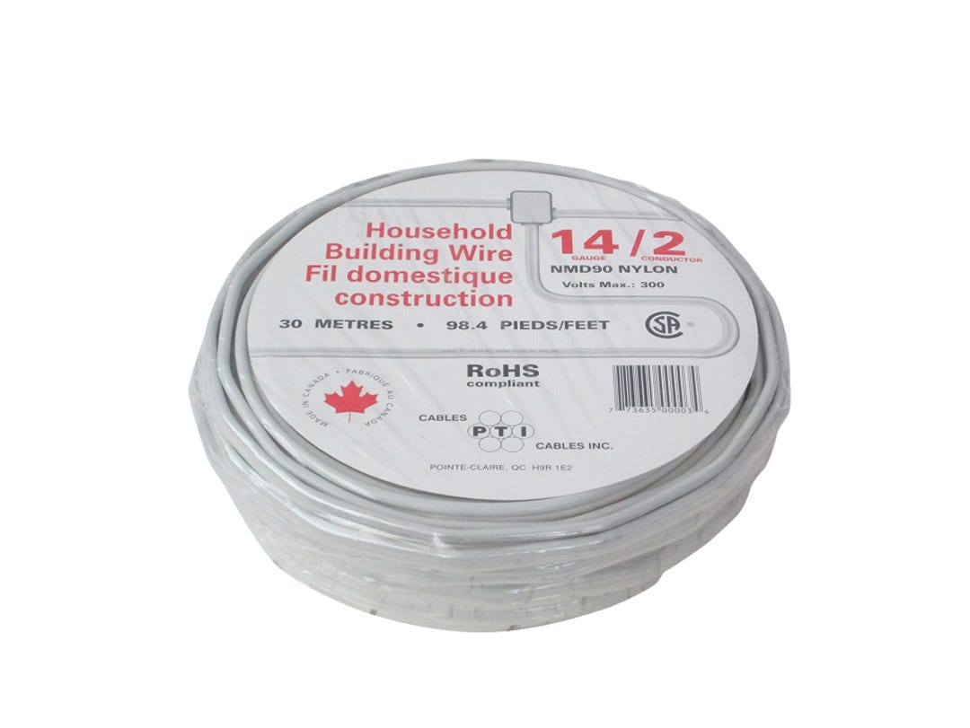 Electrical Wire Residential, Outlet/Lighting, Nmd90 14/2