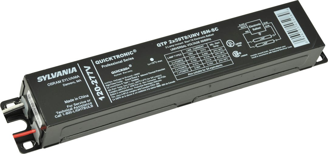 Electronic ballast for fluorescent