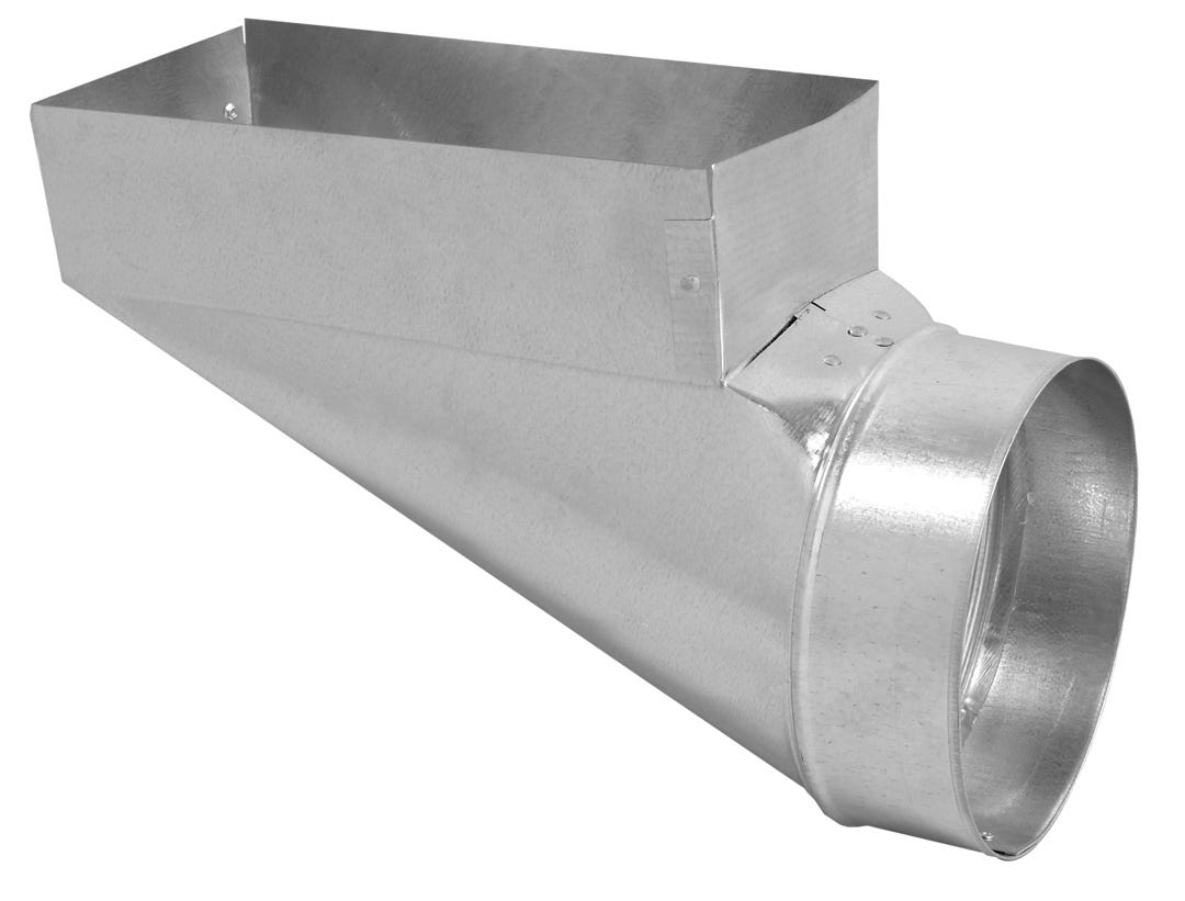 Galvanized End Boot Duct, 4-in. X 10-in. X 5-in.