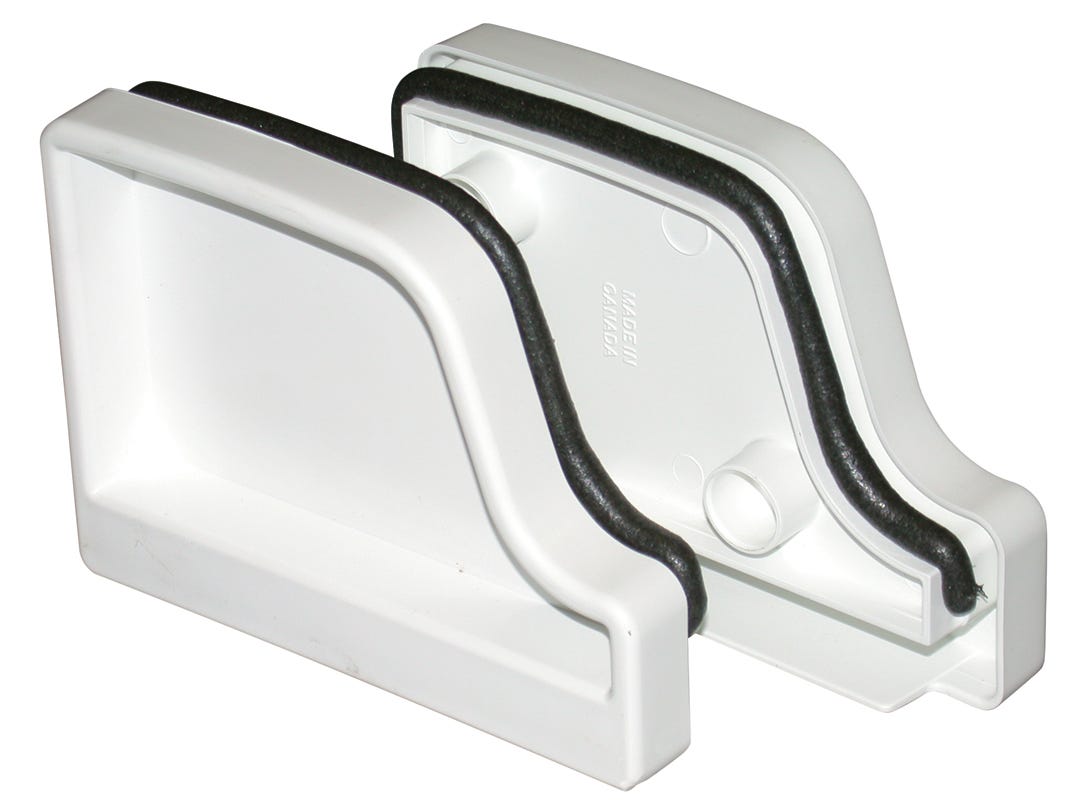 End cap for vinyl gutter