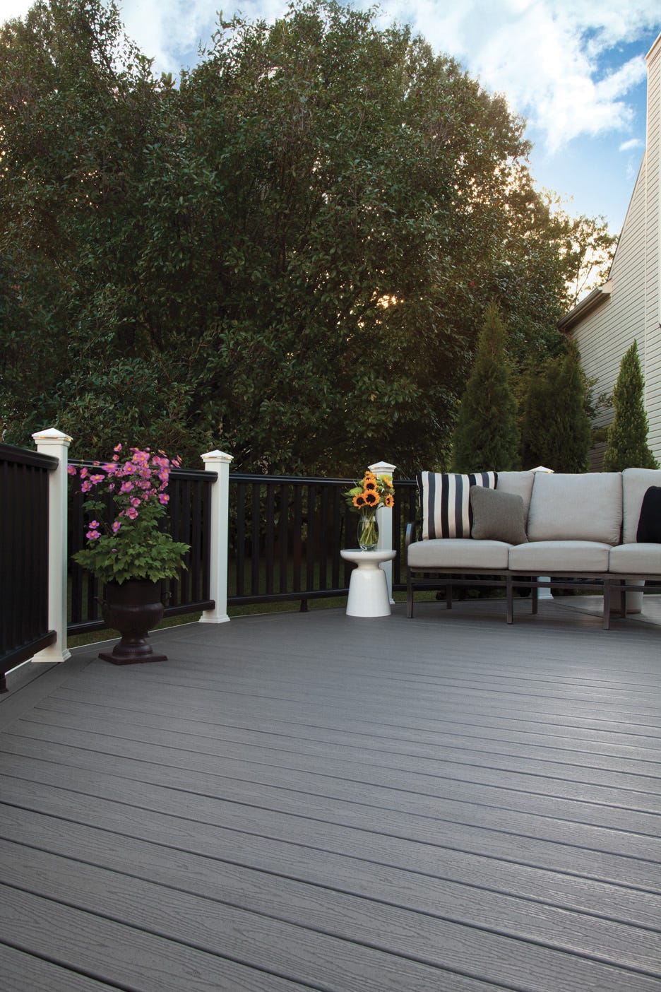 Enhance Basics Clam Shell Composite Deck Board Square Edge, 16-ft.