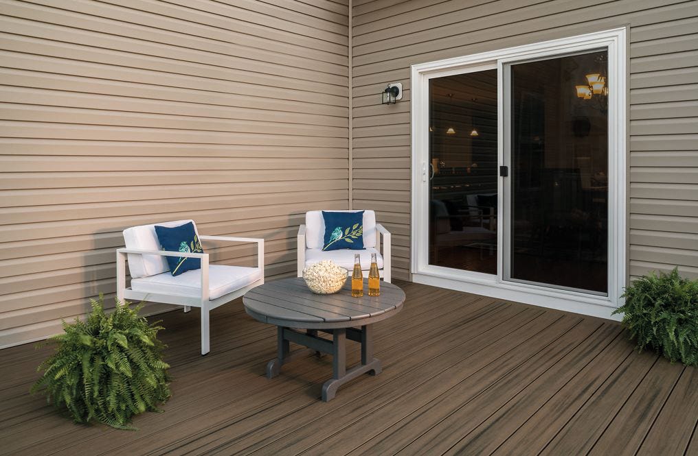 Enhance Naturals Coastal Bluff Square Edge Composite Deck Board, 16-Ft.