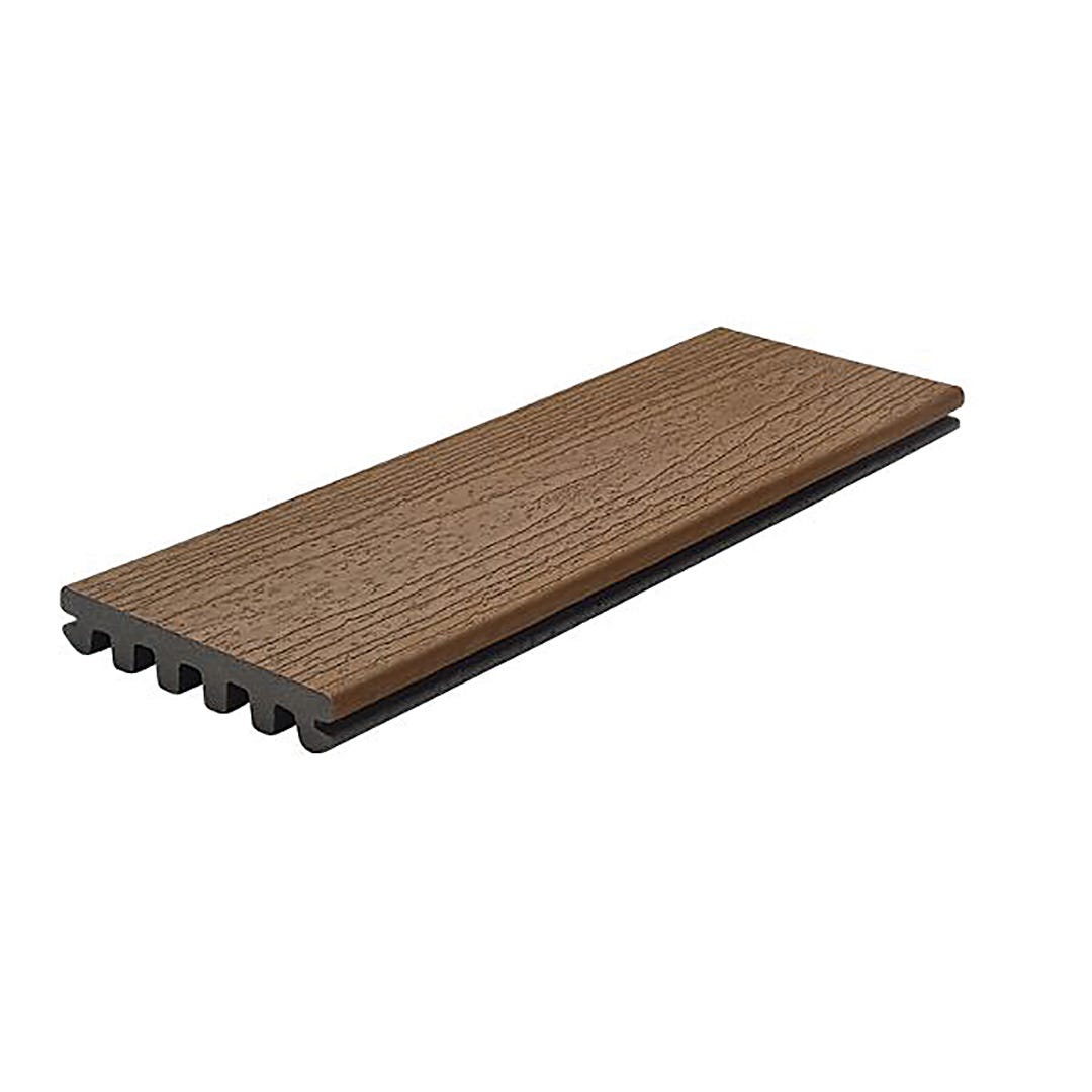 Enhance Basics Saddle Composite Deck Board Grooved, 12-ft.